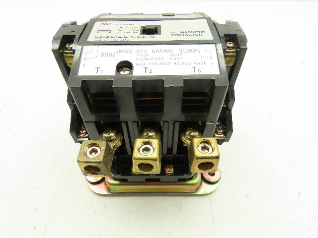 Hubbell 57300-225 Non Reversing AC Magnetic Contactor 80U 3-Pole 115V Coil 90A