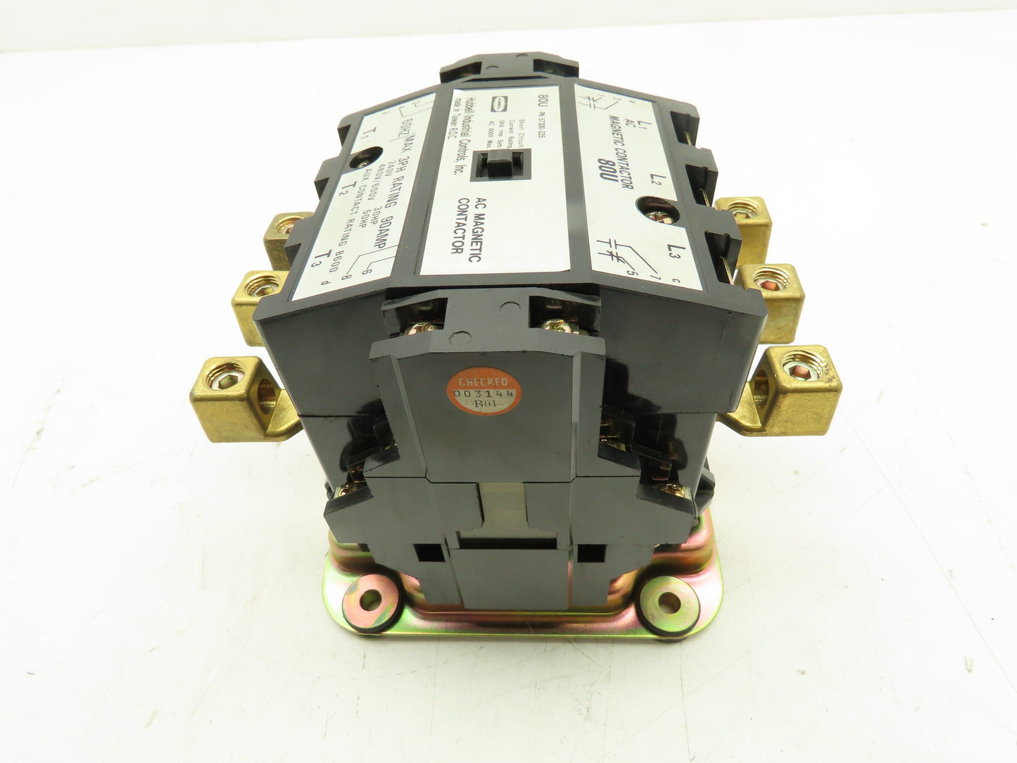 Hubbell 57300-225 Non Reversing AC Magnetic Contactor 80U 3-Pole 115V Coil 90A
