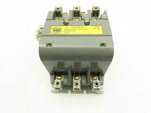 Harnischfeger 479U231D11 Contactor Starter Sz3  3-Pole 120V/240V Multi Volt Coil