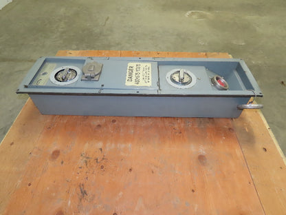 Syndevco 4335-100 Interlock Disconnect 480/575V Dual Plug 100 Amp Breaker Switch
