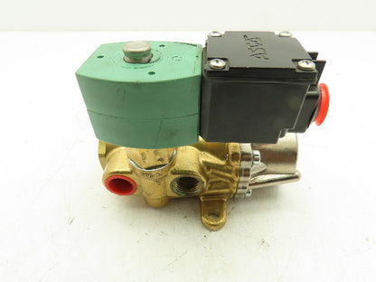 Asco Red Hat JKHX8344G074MFMO27248 Pneumatic Solenoid Valve 120V 1/2NPT 150PSI
