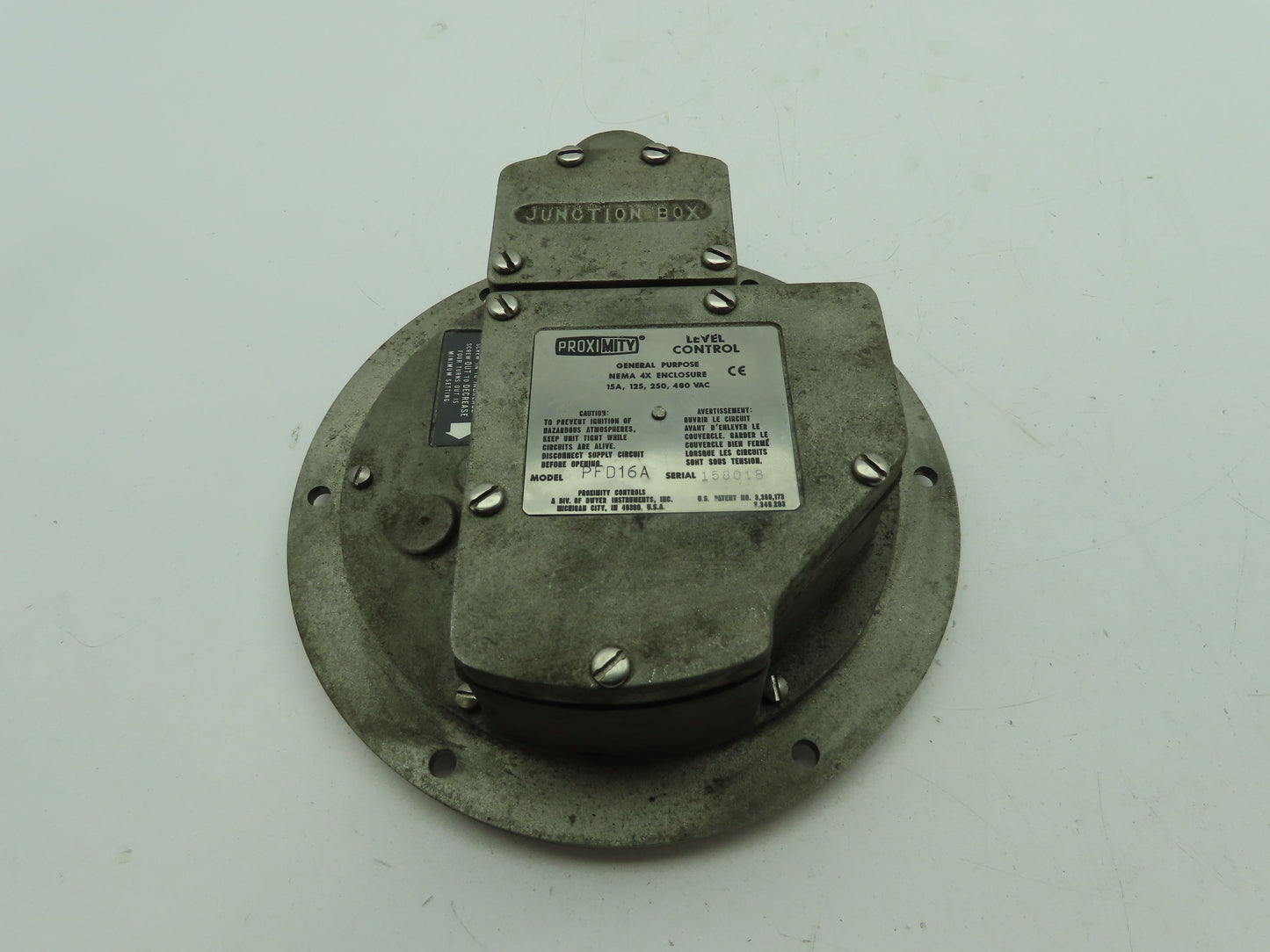 Dwyer PFD16A Proximity Level Control Switch 15A 480V NEMA 4X Enclosure