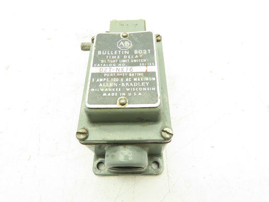 Allen Bradley 802T-NX76 Limit Switch Bulletin 802T Time Delay Series A 120V 3A