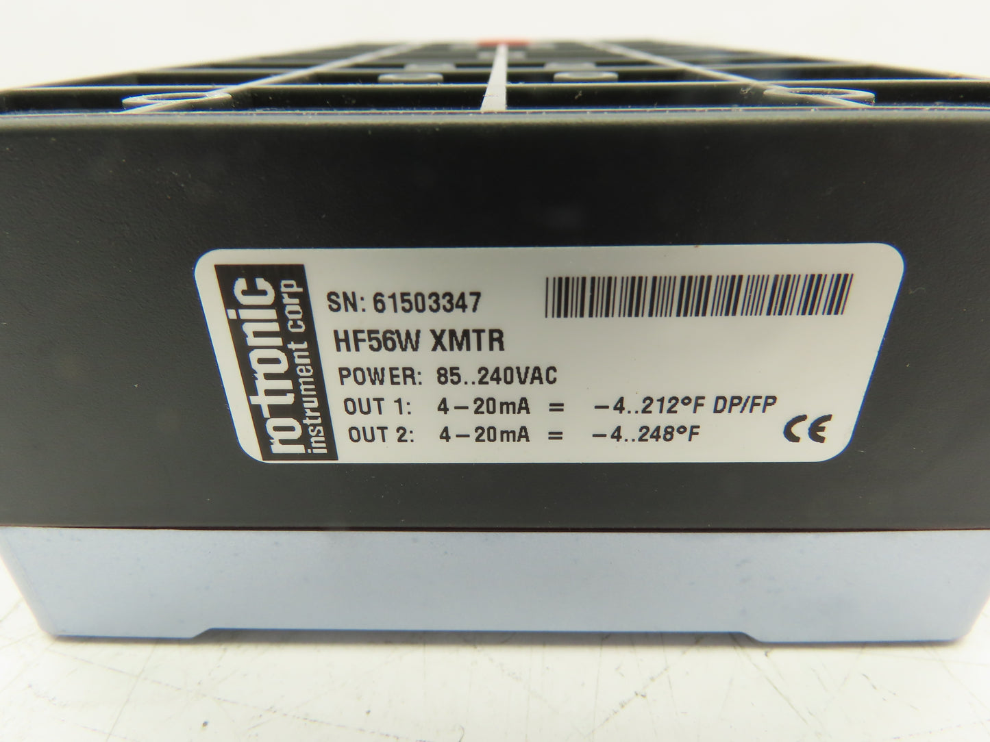 Rotronic HF56W XMTR HygroFlex HVAC Humidity Transmitter 85-240 VAC