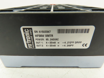 Rotronic HF56W XMTR HygroFlex HVAC Humidity Transmitter 85-240 VAC