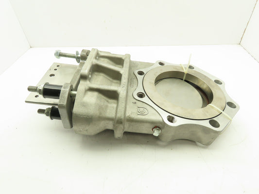 United Conveyor Corp 191992 Stainless 6" Knife Slide Gate Valve 8-Lug 40 PSI