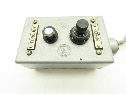 Killark FS-1 Adjustable Speed Torque Control Motor Control