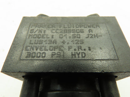 Parker J2H-LUS13A Powered Rota-Shaft Hydraulic Cylinder 1.5" x 4-1/8" 3000PSI