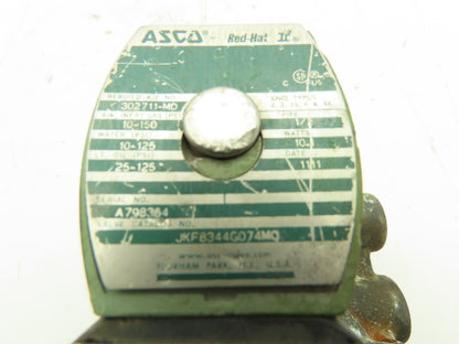 Asco Red Hat JKF8344G074MO Pneumatic Solenoid Valve 120V 150PSI 1/2" NPT 4-Way