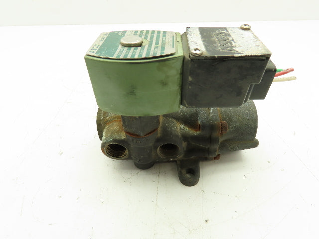 Asco Red Hat JKF8344G074MO Pneumatic Solenoid Valve 120V 150PSI 1/2" NPT 4-Way