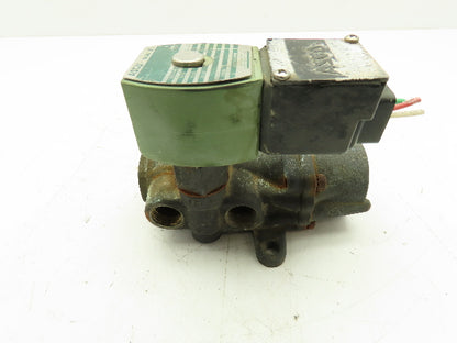 Asco Red Hat JKF8344G074MO Pneumatic Solenoid Valve 120V 150PSI 1/2" NPT 4-Way