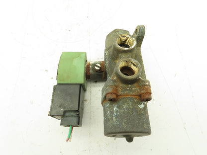 Asco Red Hat JKF8344G074MO Pneumatic Solenoid Valve 120V 150PSI 1/2" NPT 4-Way