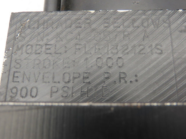 Schrader Bellows FLE132121S Hydraulic Cylinder 900PSI 3.5"Bore 1"Stroke