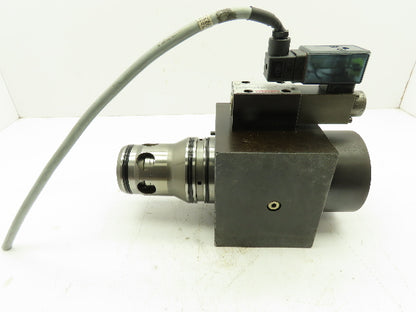 MOOG 2-Way Hydraulic Proportional Throttle Cartridge Solenoid Valve w/Driver