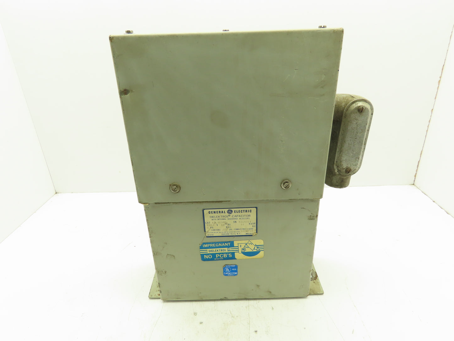 G E 65L323MB Dielektrol Capacitor w/Internal Discharge Resistors 480V 10KVAR 3PH