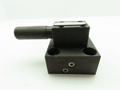 Husky Hydraulic Cartridge Valve CCE Sz 32 Cover Block  Relief/ Check Valve