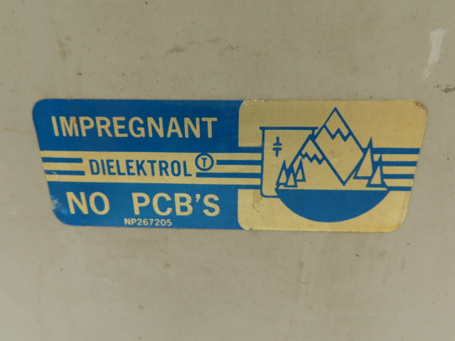 G E 55L344KD Dielektrol Capacitor w/Internal Discharge Resistors 480V 3PH NO LID