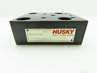 Husky CCE25B6DBX04 Hydraulic Cartridge Valve Cover Manifold Block CCE Sz 25