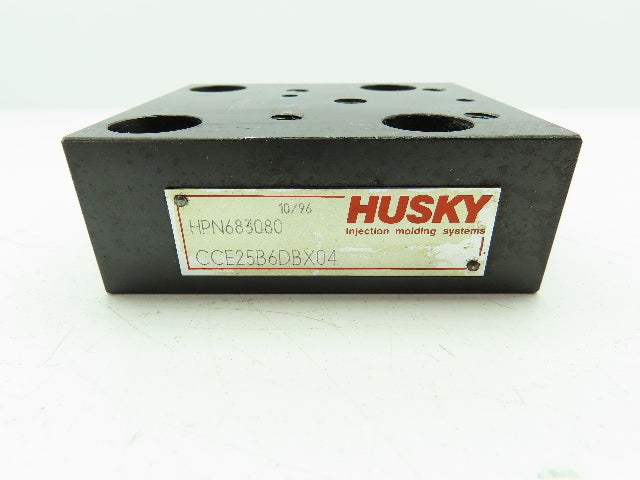 Husky CCE25B6DBX04 Hydraulic Cartridge Valve Cover Manifold Block CCE Sz 25