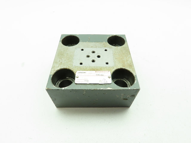 Bosch Rexroth LFA40KWA Hydraulic Cartridge Directional Valve Control Cover Block