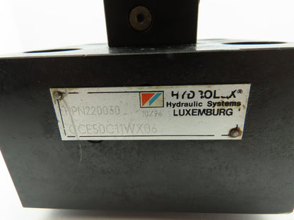 MOOG CCE50C11WX06  Hydraulic Proportional Cartridge Solenoid Valve 2-Way  Sz 50