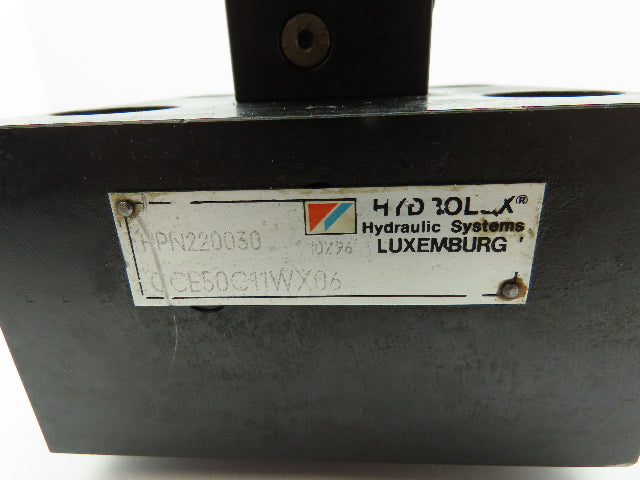 MOOG CCE50C11WX06  Hydraulic Proportional Cartridge Solenoid Valve 2-Way  Sz 50