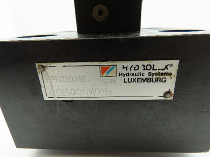 MOOG CCE50C11WX06  Hydraulic Proportional Cartridge Solenoid Valve 2-Way  Sz 50