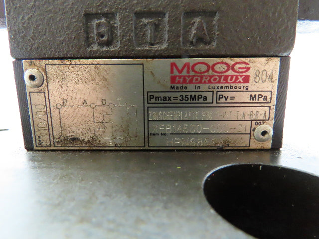 MOOG CCE50C11WX06  Hydraulic Proportional Cartridge Solenoid Valve 2-Way  Sz 50