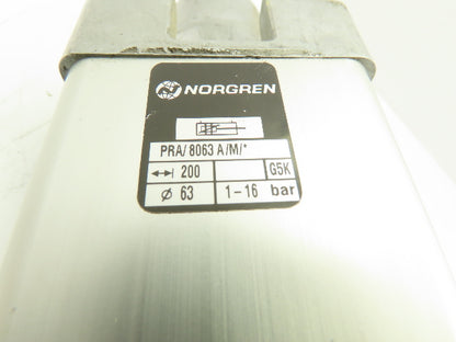 Norgren PRA/8063 A/M/* Pneumatic Double Acting Cylinder 232PSI 7.87"Stroke
