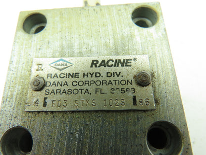 Racine Dana Bosch FD3STKS102S Hydraulic Push-Button Valve