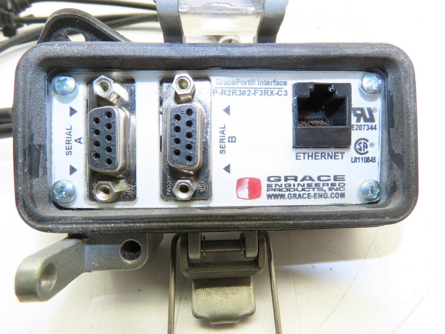 GracePort Interface P-R2R3#2-F3RX-C3 Ethernet Male/Female 12/4 Cable 3'  9-Pin