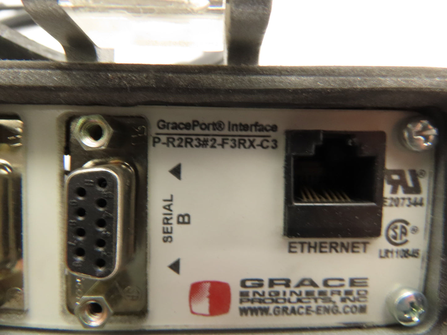 GracePort Interface P-R2R3#2-F3RX-C3 Ethernet Male/Female 12/4 Cable 3'  9-Pin