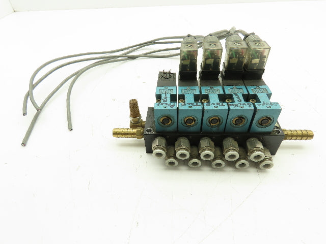 MAC 45A-L00-DDDJ-1KD9 Pneumatic Solenoid Valve Assy. w/Circuit Bar 24V 120PSI