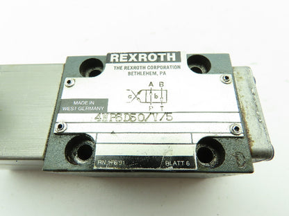Rexroth 4WP6D50/V/5 Hydraulic Directional Spool Valve WP 6