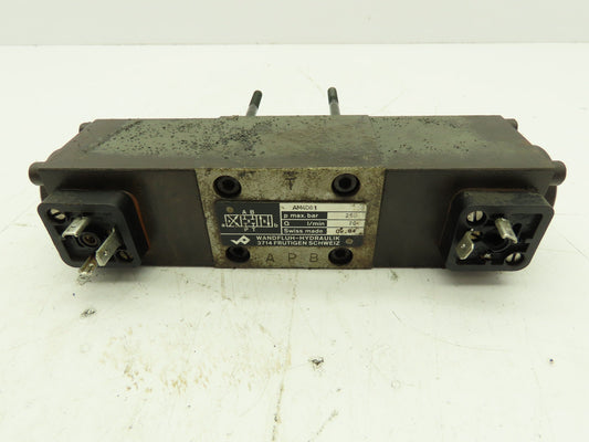 Wandfluh Hydraulik AM4D61 Hydraulic Valve with 24 Vdc Coils