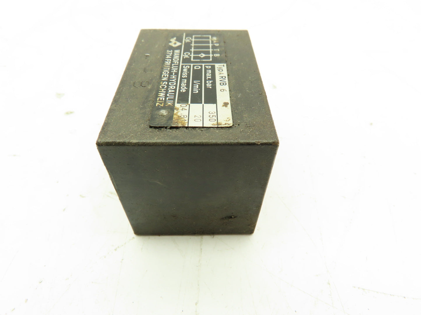 Wandfluh Hydraulik ARVB 6 Hydraulic Valve max 350 bar