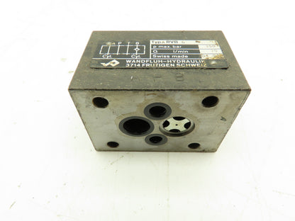 Wandfluh Hydraulik ARVB 6 Hydraulic Valve max 350 bar