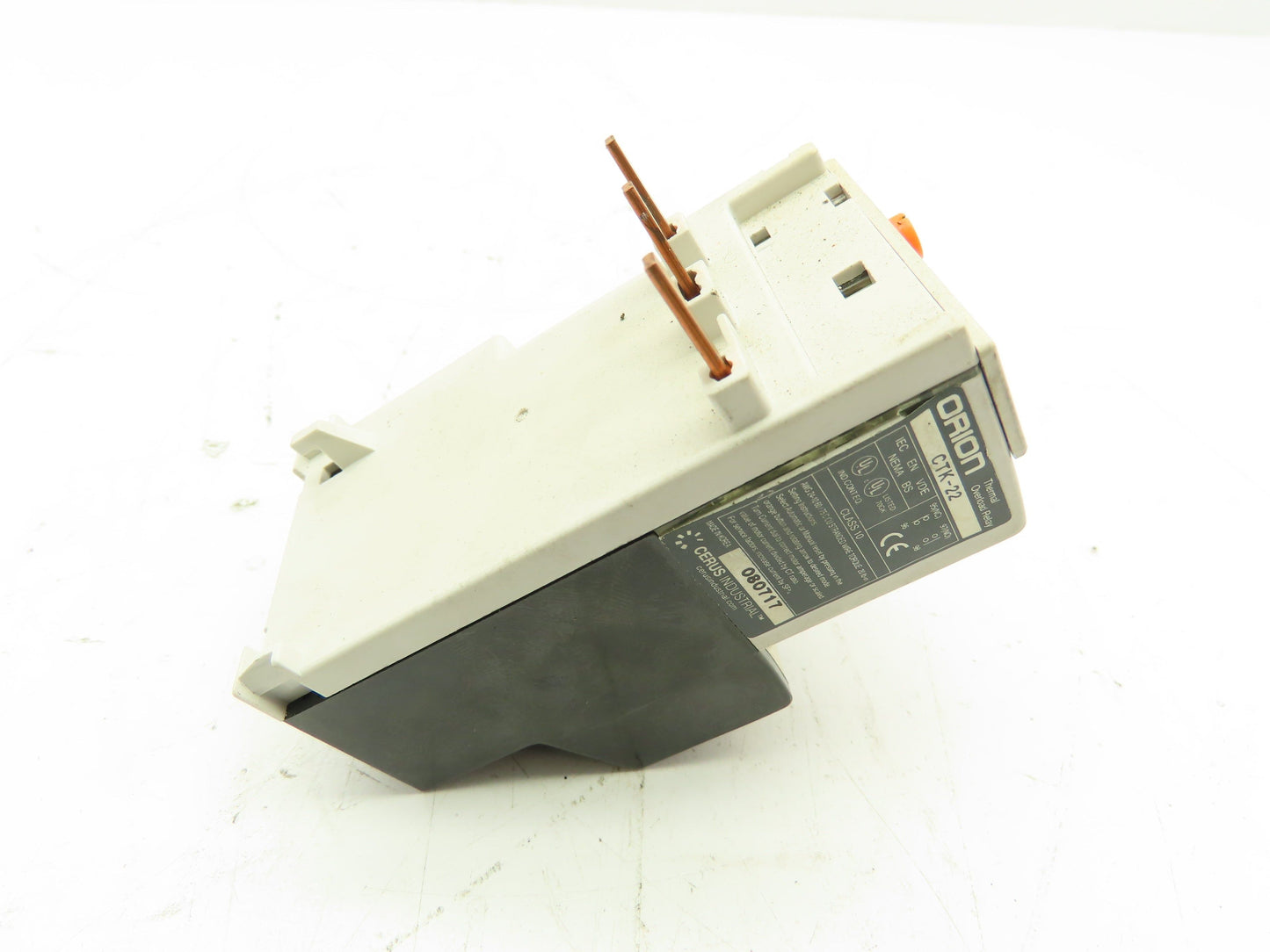 Cerus Industrial CTK-22 Orion Thermal Overload Relay 1.6-2.5A Man Reset Lot of 2