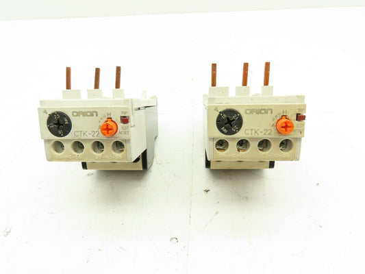 Cerus Industrial CTK-22 Orion Thermal Overload Relay 1.6-2.5A Man Reset Lot of 2