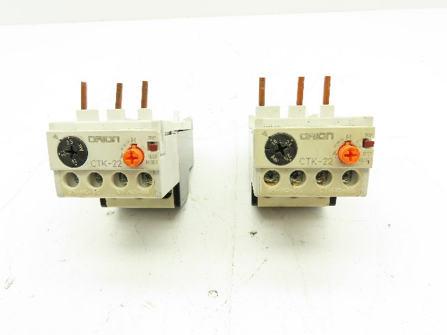 Cerus Industrial CTK-22 Orion Thermal Overload Relay 1.6-2.5A Man Reset Lot of 2