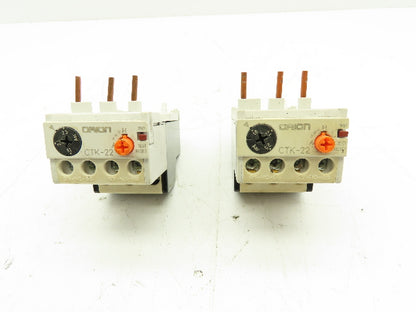 Cerus Industrial CTK-22 Orion Thermal Overload Relay 1.6-2.5A Man Reset Lot of 2