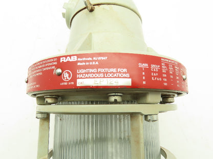 RAB EP124 Pendant Mount Haz Location Explosion Proof Fixture w/Guard 300W .5"Hub
