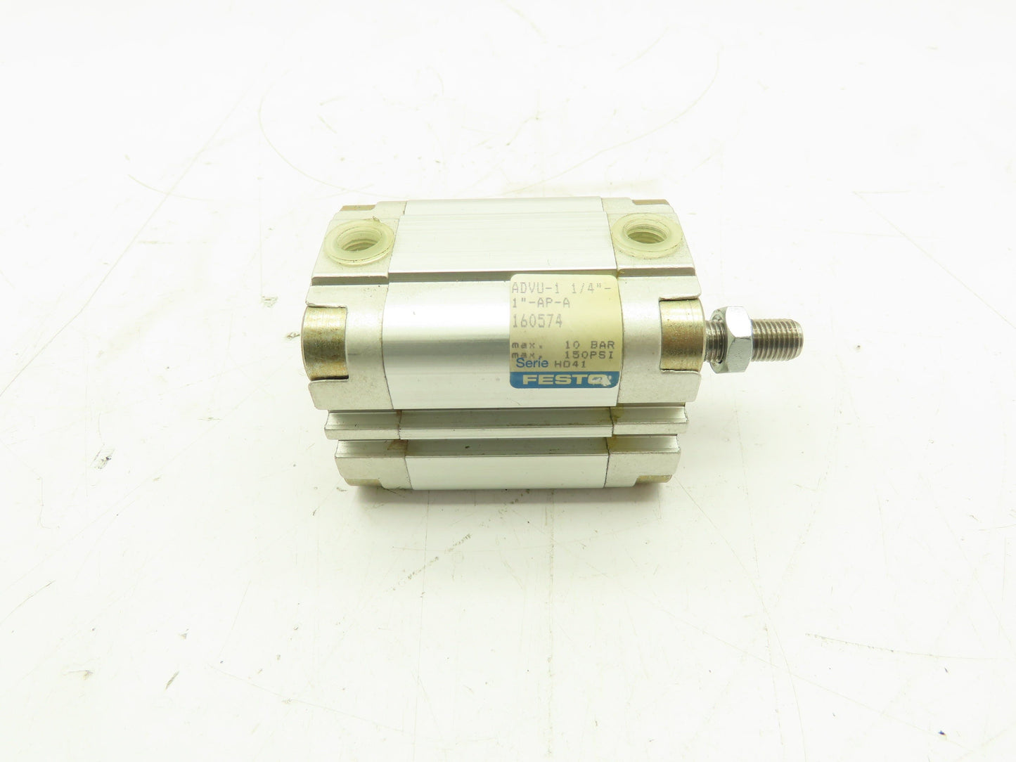 FESTO ADVU-1 1/4"-1"-AP-A Compact Pneumatic Cylinder 150PSI 1"Stroke 1-1/4" Bore