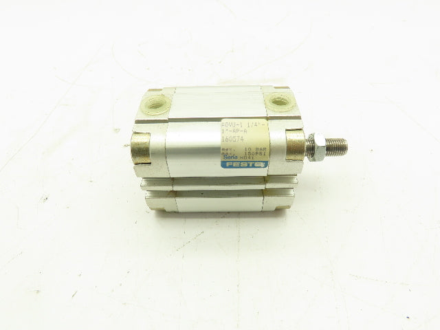 FESTO ADVU-1 1/4"-1"-AP-A Compact Pneumatic Cylinder 150PSI 1"Stroke 1-1/4" Bore