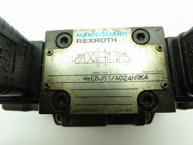 Rexroth 4WEH16E60/6AG24N9ETK4 Hydraulic  Directional Solenoid Valve 24VDC