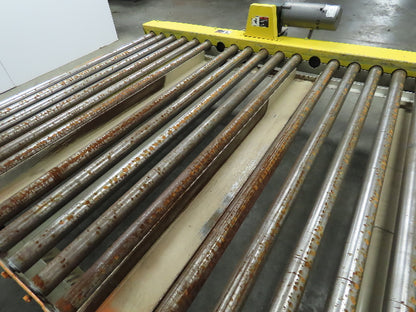 Versa Powered Live Roller Case Pallet Conveyor 68"x 87" 3ph 46fpm Fork Pockets