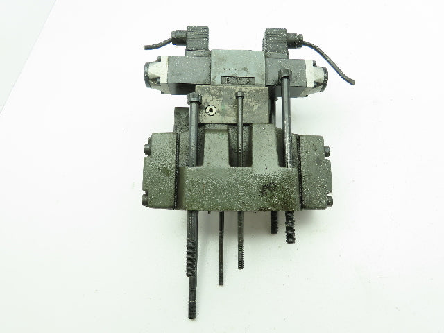 Rexroth 4WEH16E60/6AG24N9ETK4 Hydraulic Directional Solenoid Spool Valve Stack