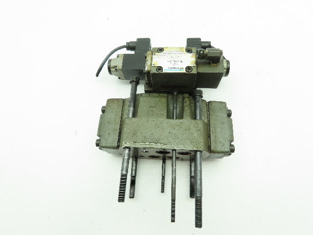 Rexroth 4WEH16E60/6AG24N9ETK4 Hydraulic Directional Solenoid Spool Valve Stack