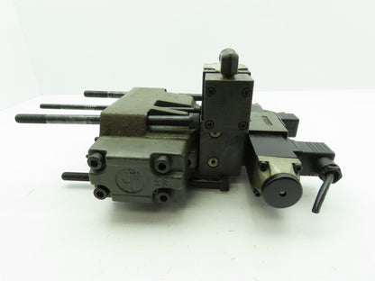 Rexroth 4WEH16E60/6AG24N9ETK4 Hydraulic Directional Solenoid Spool Valve Stack