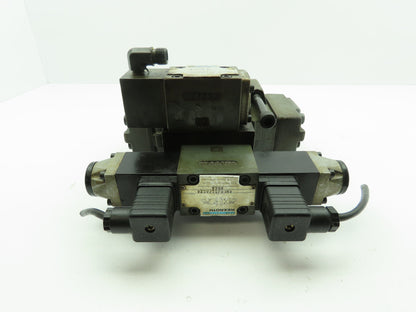 Rexroth 4WEH16E60/6AG24N9ETK4 Hydraulic Directional Solenoid Spool Valve Stack